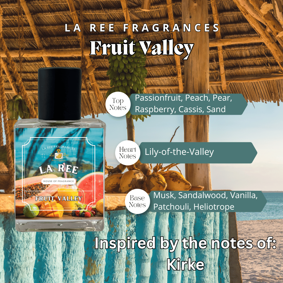 Fruit Valley fragrance by La Ree Fragrances inspired by Kirkè