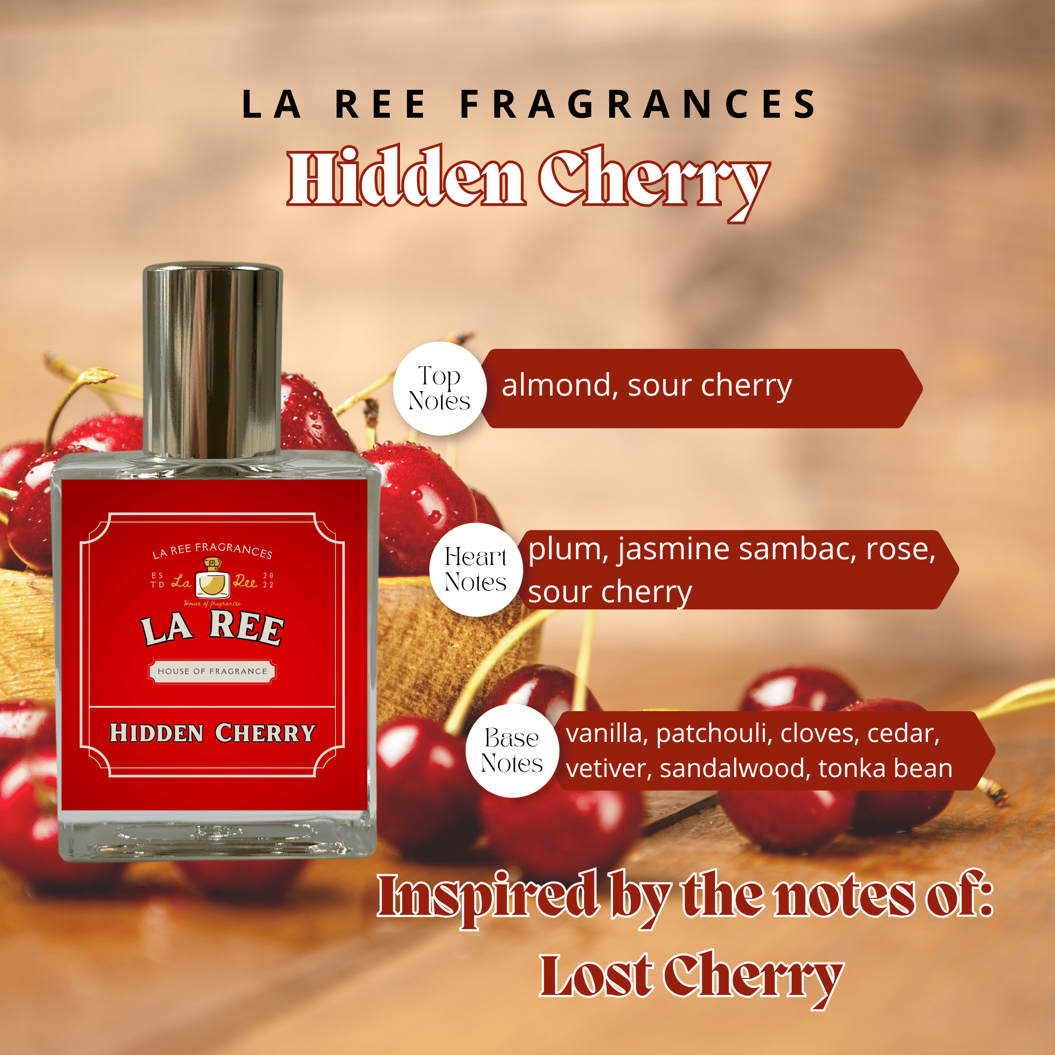 La Ree Hidden Cherry inspired by Tom Ford® Lost Cherry