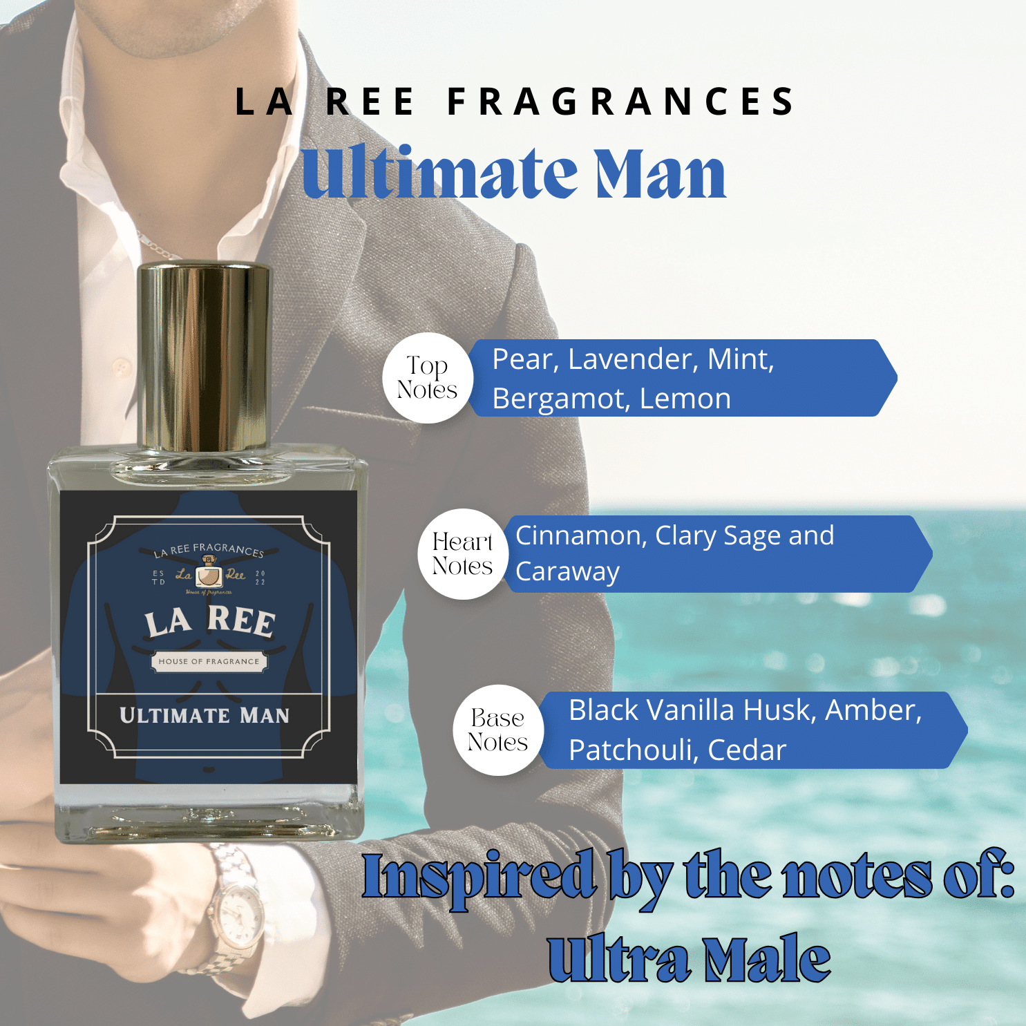 La Ree Fragrances Ultimate Man inspired by JPG® Ultra Male