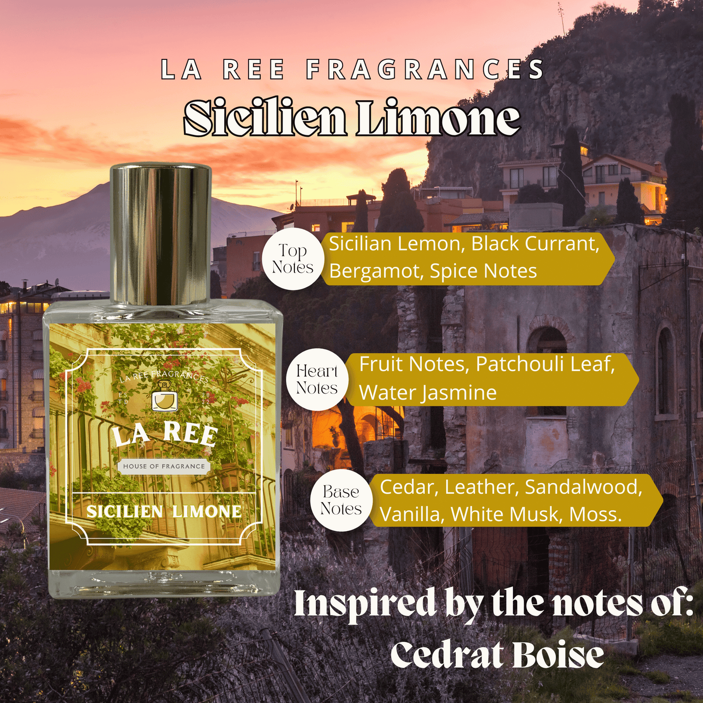 La Ree Sicilien Limone inspired by Mancera® Cedrat Boise