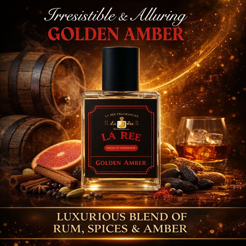 Golden Amber perfume by La Ree Fragrances, inspired by Blonde Amber by Clive Christian