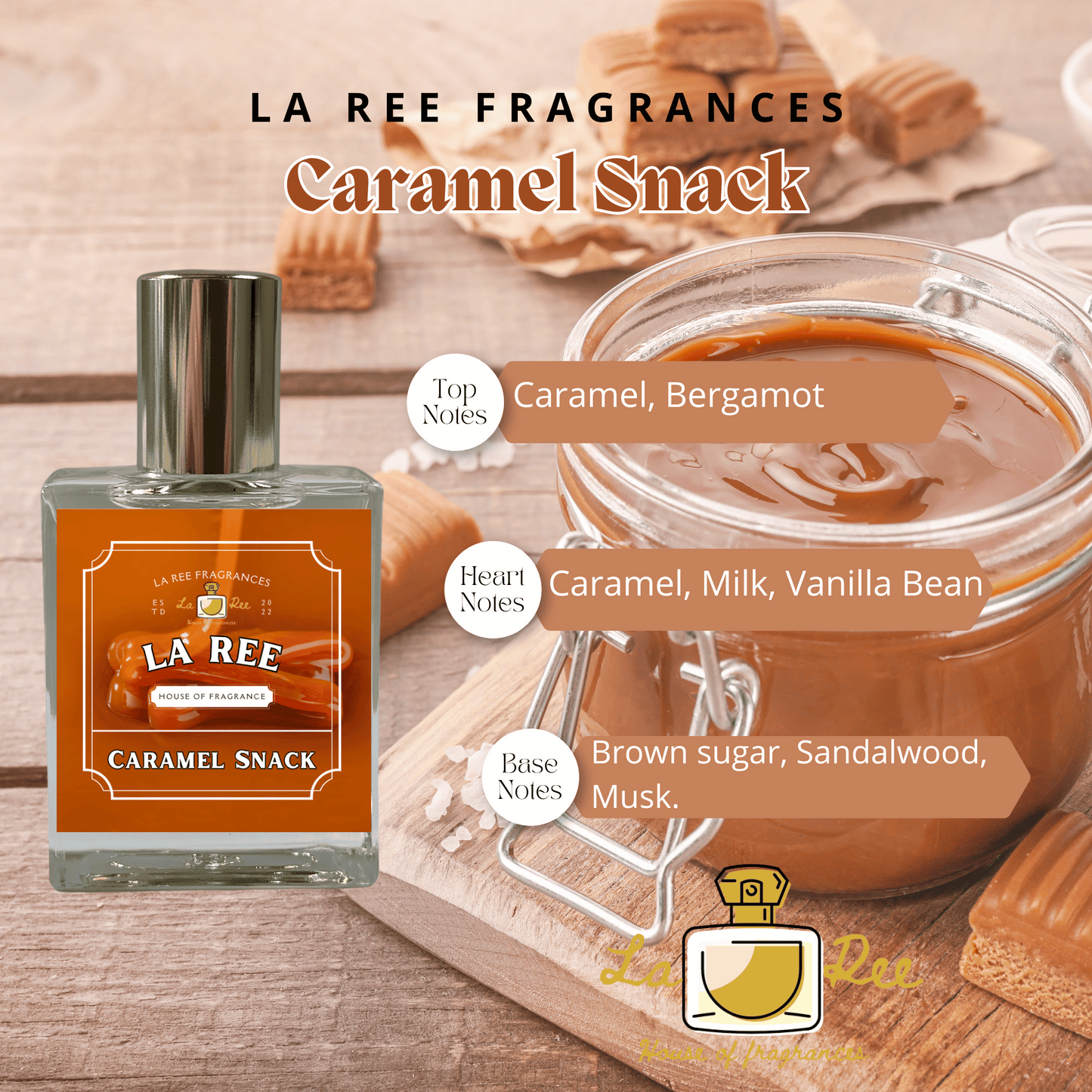 La Ree Caramel Snack inspired by Phlur Caramel Skin