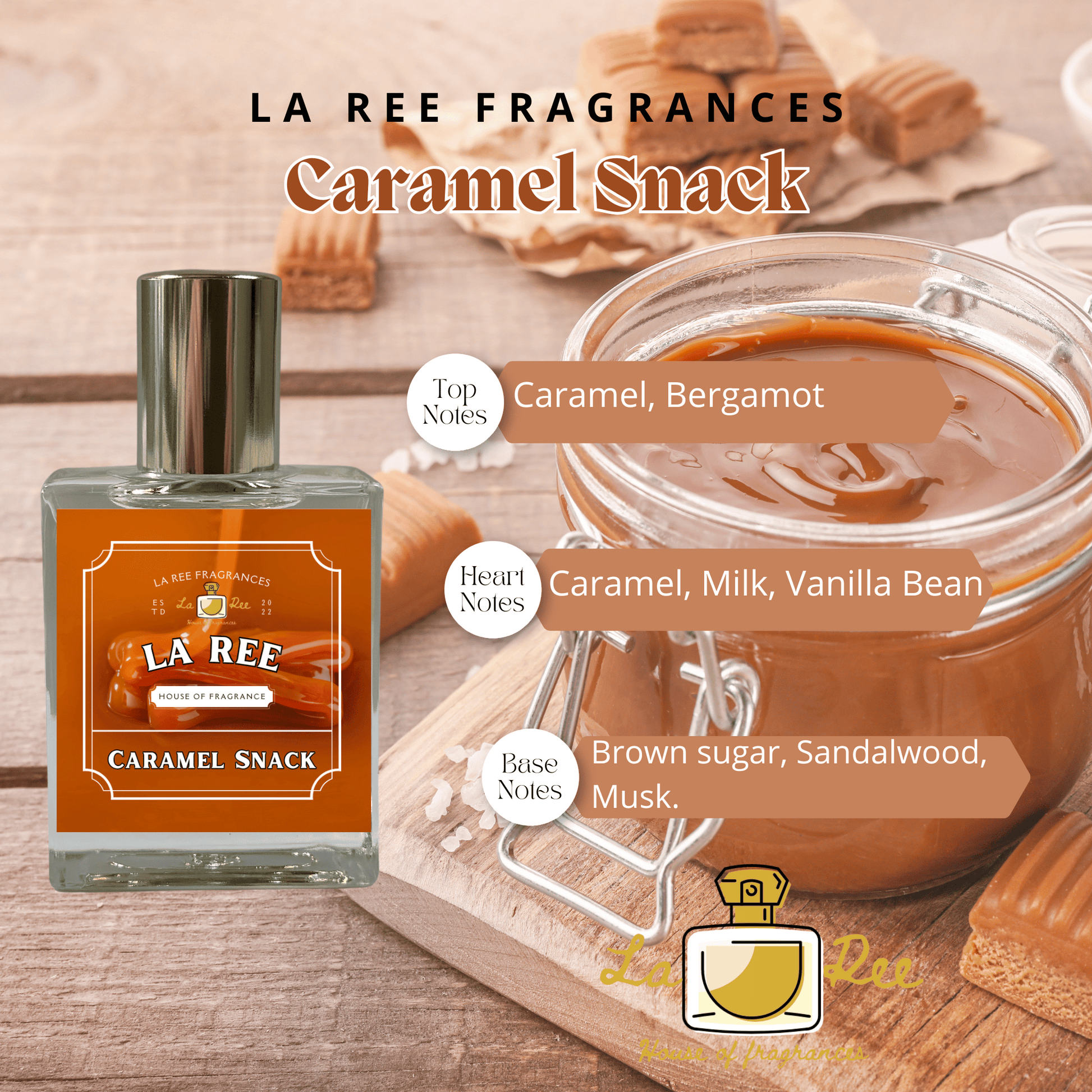La Ree Caramel Snack inspired by Phlur Caramel Skin