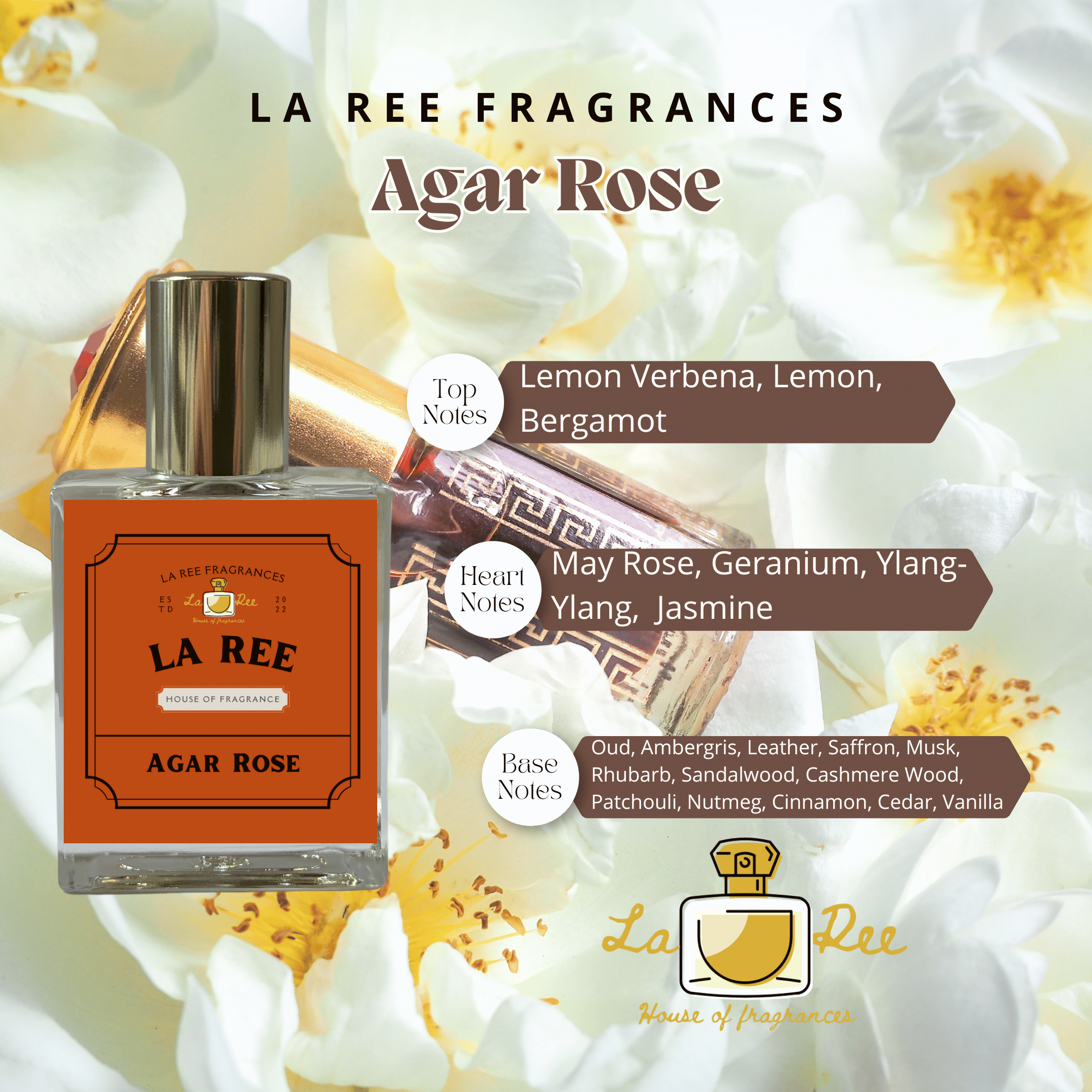 La Ree Agar Rose inspired by Roja Dove® Aoud