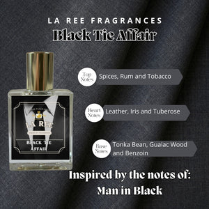 La Ree Black Tie Affair Den inspired by Bvlgari® Man in black