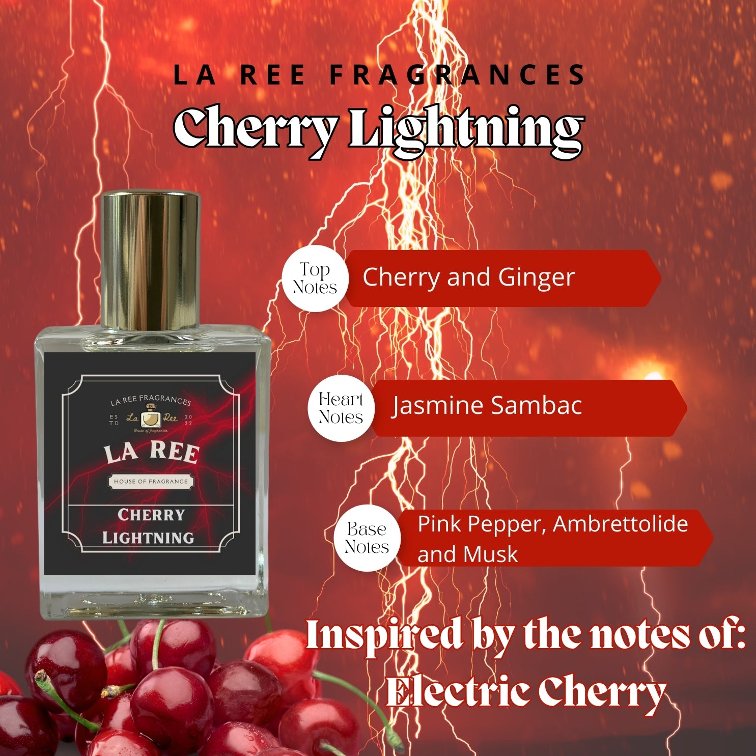 La Ree Cherry Lightning inspired by Tom Ford® Electric Cherry