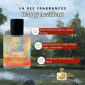 La Ree Happy Accident a blend of Vanilla 28 & Baccarat Rouge 540 Extrait
