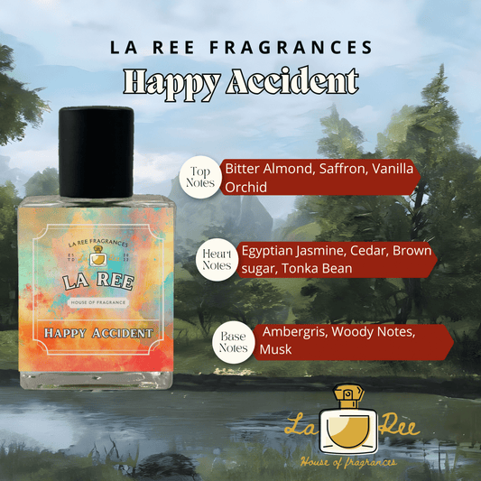 La Ree Happy Accident a blend of Vanilla 28 & Baccarat Rouge 540 Extrait