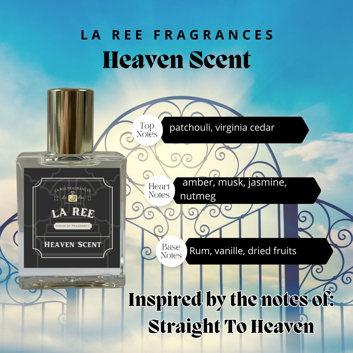 Heaven Scent inspired by Straight to heaven – La Ree Fragrances