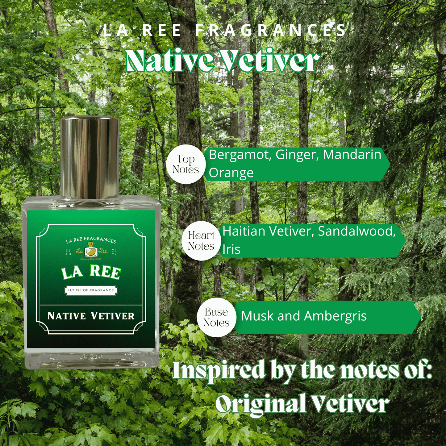 La Ree Native Vetiver inspired by Creed® Original Vetiver