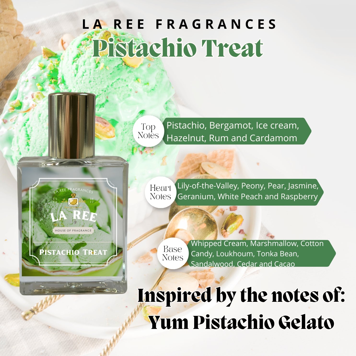 La Ree Pistachio Treat Inspired by Kayali® Yum Pistachio Gelato