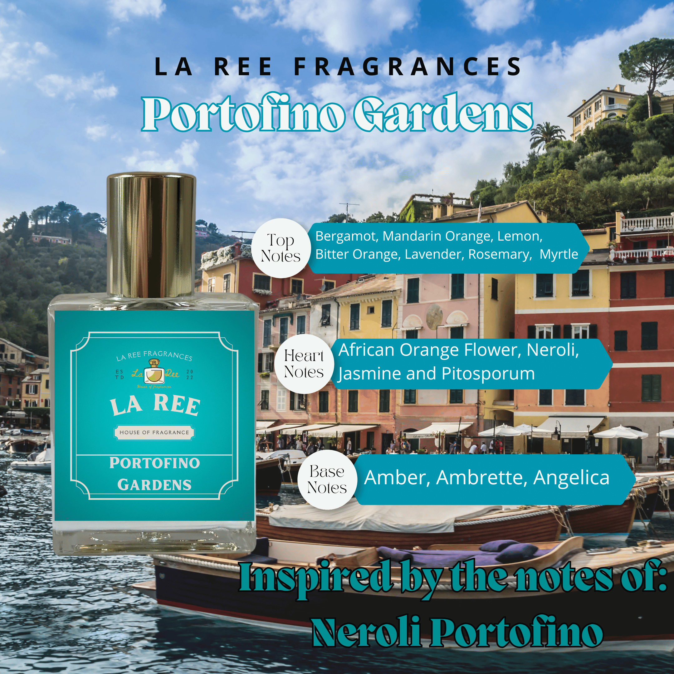 La Ree Portofino Gardens inspired by Tom Ford® Neroli Portofino