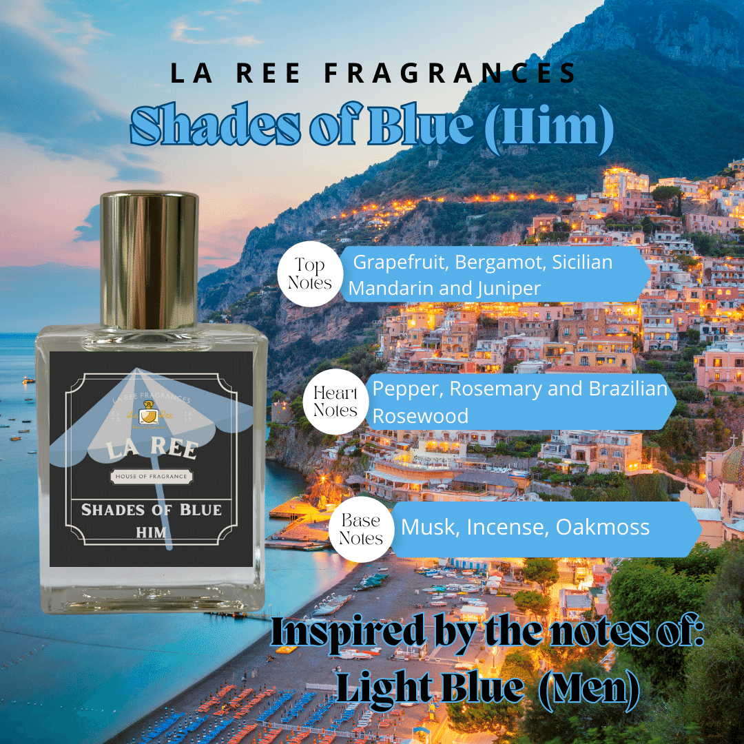 La Ree Shades of Blue for Him inspired by D&G® Light Blue for men