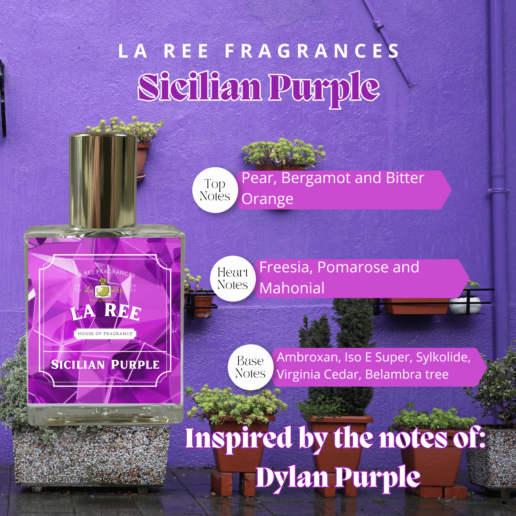 La Ree Sicilian Purple inspired by Versace® Dylan Purple