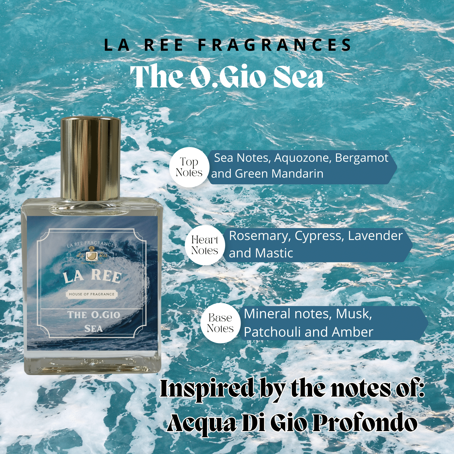 La Ree The O.Gio Coastline inspired by Armani® Acqua Di Gio Profondo