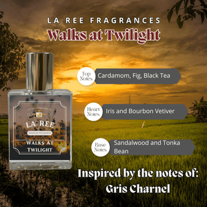 La Ree Walks at twilight inspired by BDK® Gris Charnel