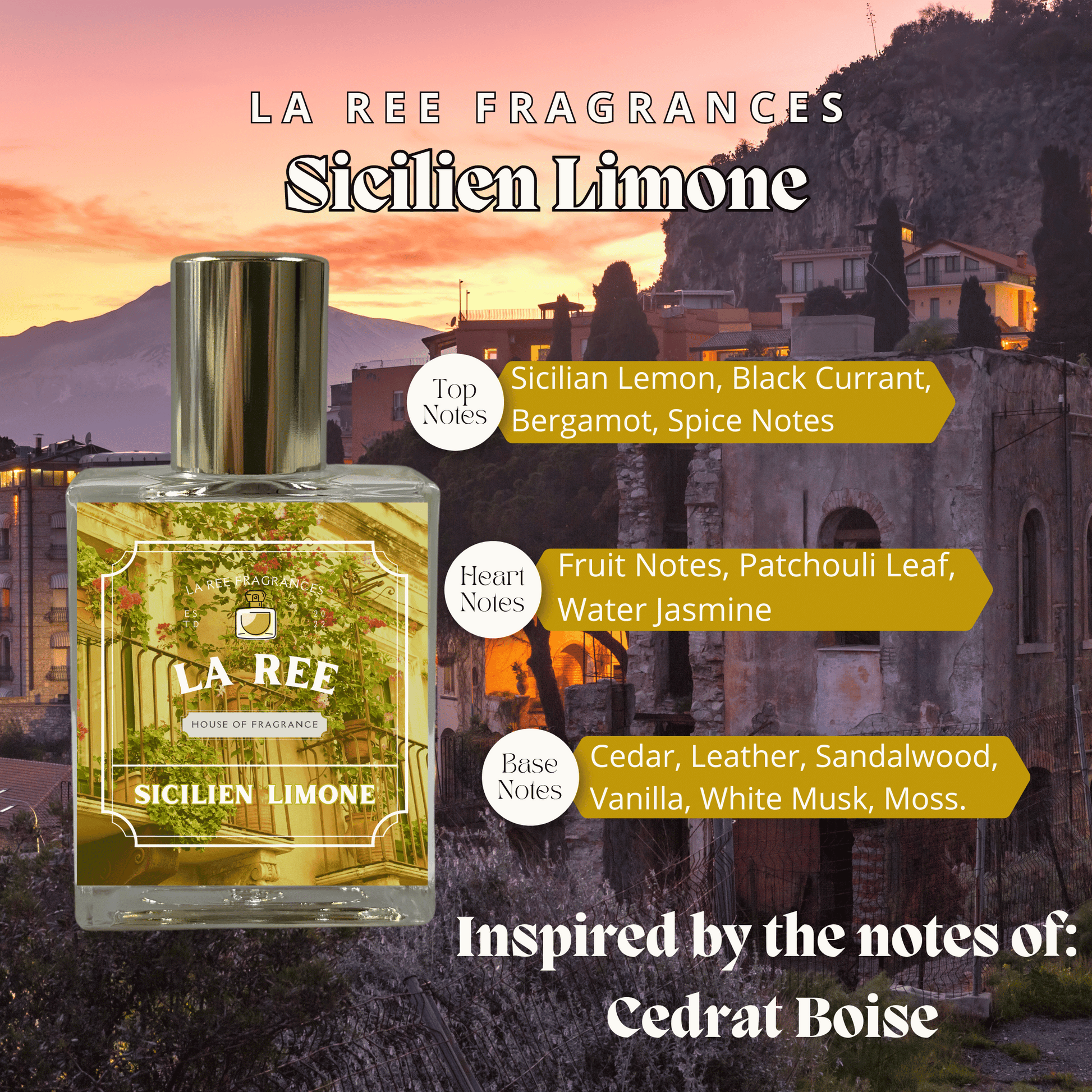 La Ree Sicilien Limone inspired by Mancera® Cedrat Boise