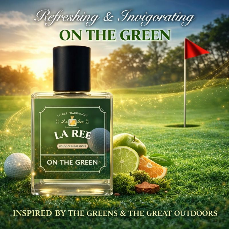 On The Green fragrance by La Ree Fragrances inspired by Greenley by Parfums de Marly