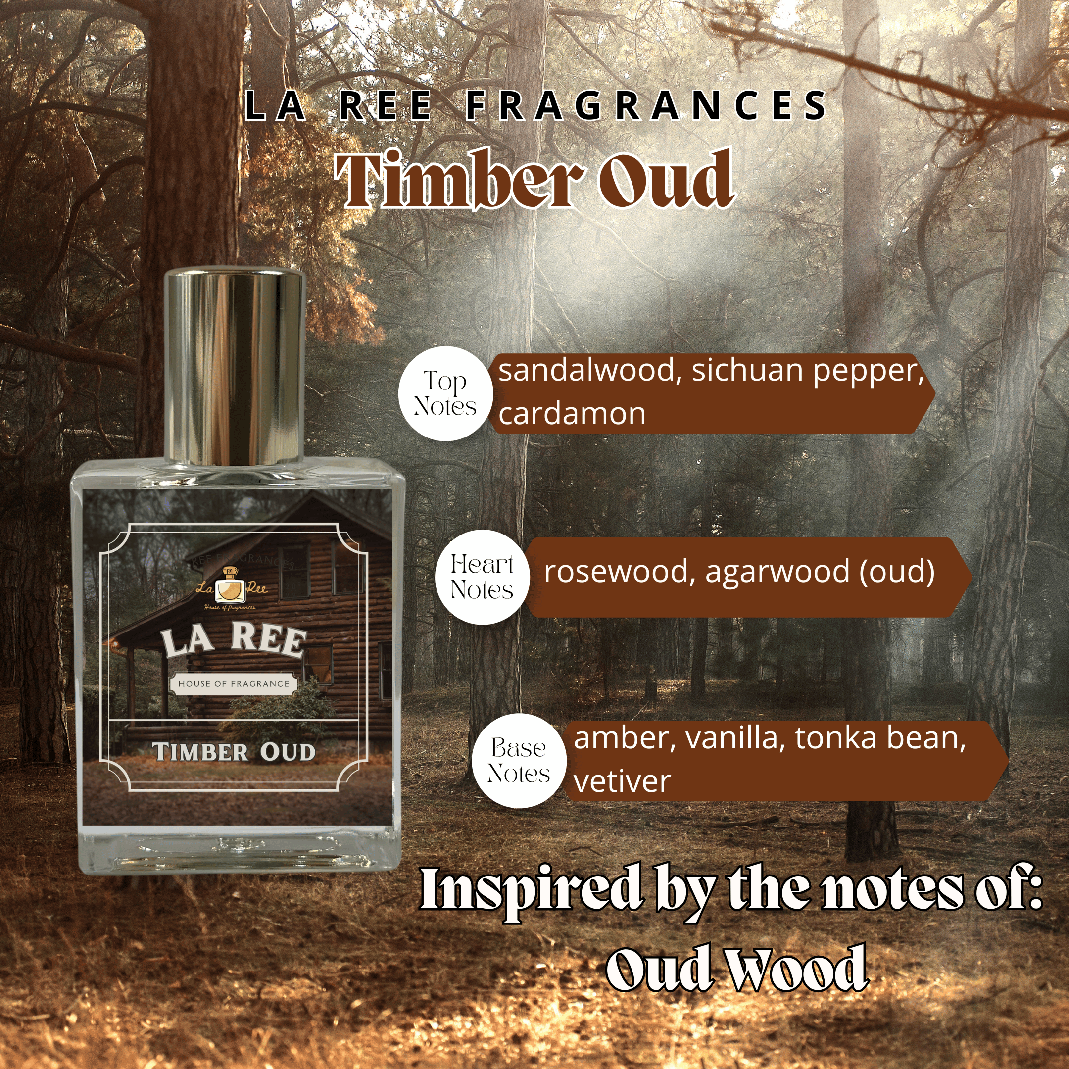 La Ree Timber Oud inspired by Tom Ford® Oud Wood